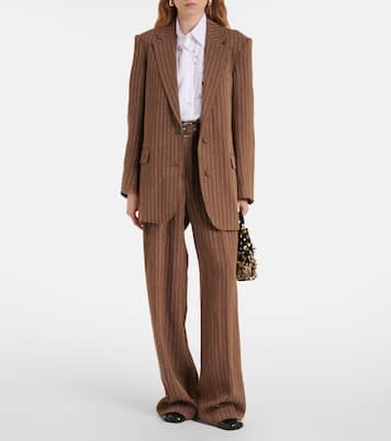 Pantaloni a gamba larga in misto lino | Dries Van Noten