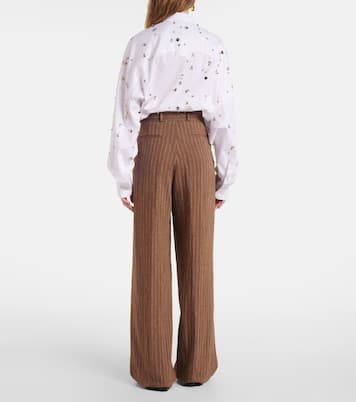 Pantaloni a gamba larga in misto lino | Dries Van Noten