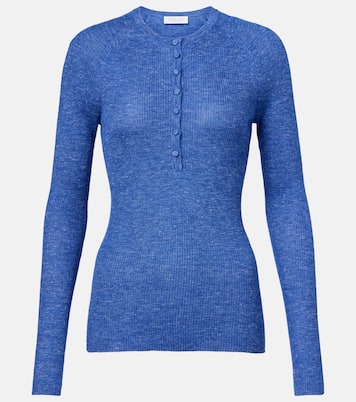 Camiseta con botones Anges de cachemir, seda y cáñamo | Gabriela Hearst