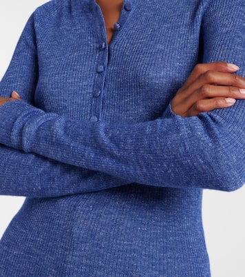 Camiseta con botones Anges de cachemir, seda y cáñamo | Gabriela Hearst