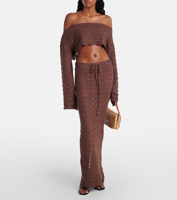 Crop top Helena en mezcla de algodón | Bananhot