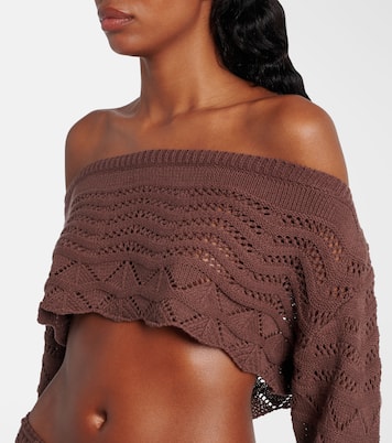 Crop top Helena en mezcla de algodón | Bananhot