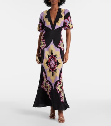 Maxikleid Marlene Placée aus Seide | La DoubleJ