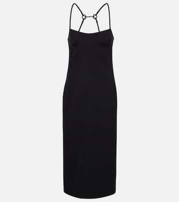 Horsebit embellished midi dress | Gucci