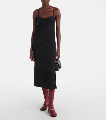 Horsebit embellished midi dress | Gucci