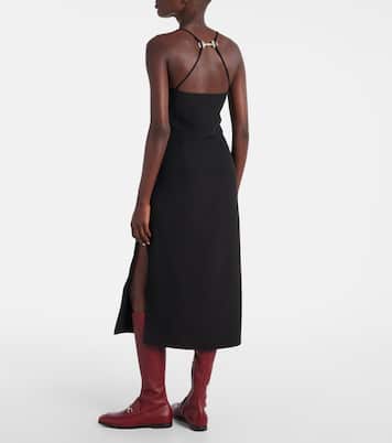 Horsebit embellished midi dress | Gucci