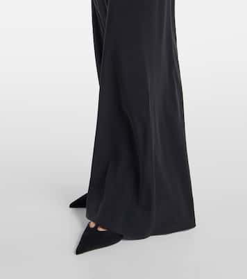 Robe longue en soie et dentelle | Ferragamo