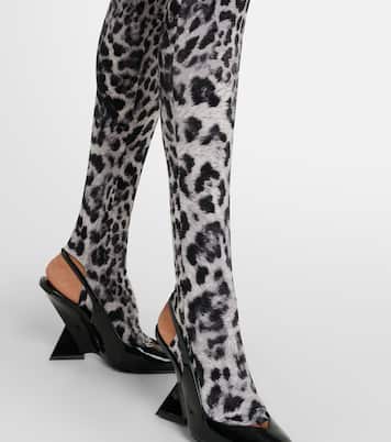 Leopard-print jersey catsuit | Norma Kamali