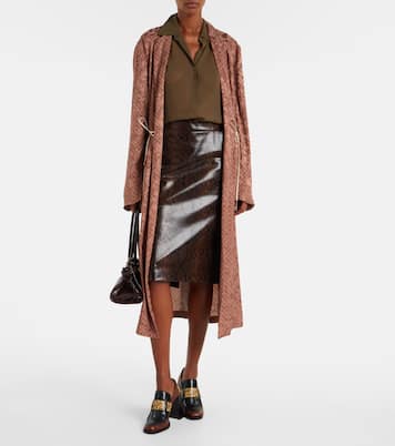 Tylor 95 snake-effect leather loafer pumps | Jimmy Choo