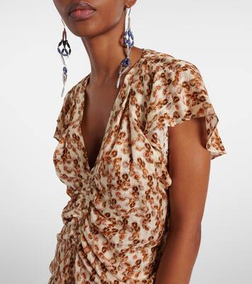 Lonea gathered printed top | Isabel Marant