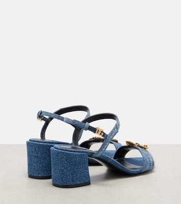 Verzierte Sandalen 60 aus Denim | Dolce&Gabbana