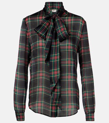 Bluse Lavallière aus Seide  | Saint Laurent