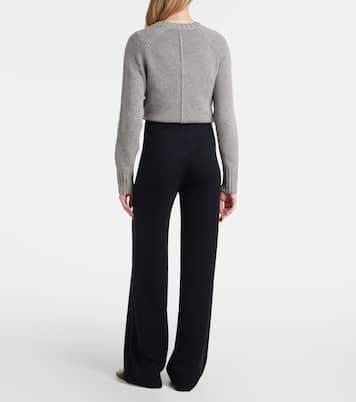 Wool and cashmere straight pants  | Jardin des Orangers