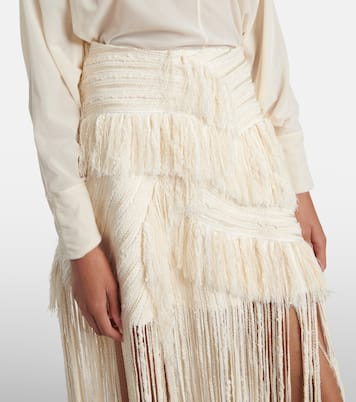 Fringed maxi skirt | Xu Zhi