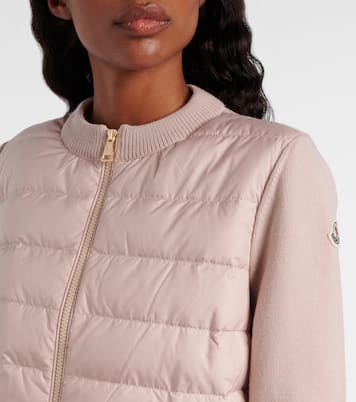 Cardigan aus Schurwolle mit Daunen | Moncler
