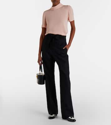 Silk georgette top | Valentino