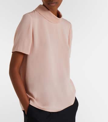 Silk georgette top | Valentino