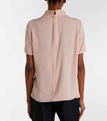Silk georgette top | Valentino