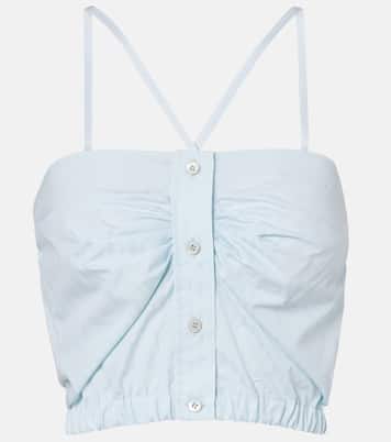 Top aus Baumwollpopeline | Prada