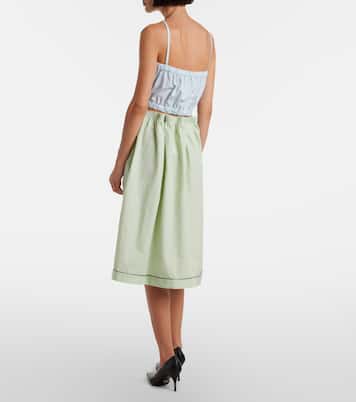 Top aus Baumwollpopeline | Prada