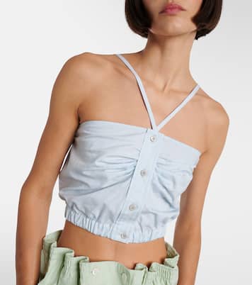 Top aus Baumwollpopeline | Prada