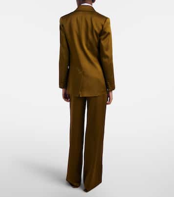 Cono satin wide-leg pants | Max Mara