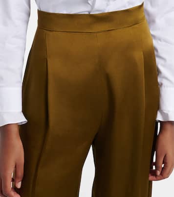 Cono satin wide-leg pants | Max Mara