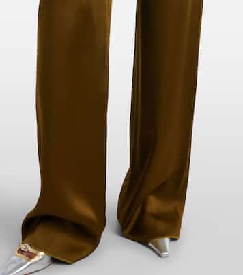 Cono satin wide-leg pants | Max Mara