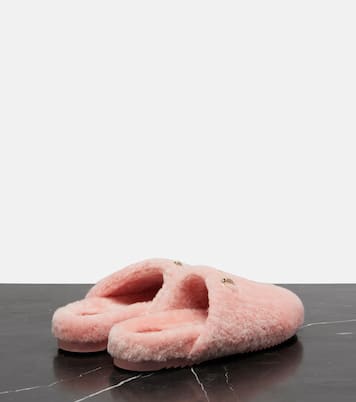 Horsebit shearling mules | Gucci