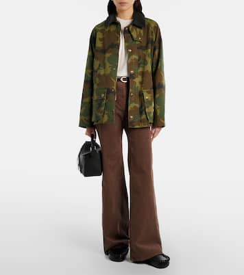 Andrew camouflage leather-trimmed cotton jacket | Nili Lotan