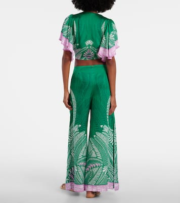 Bedruckte High-Rise-Hose Clea | Poupette St Barth