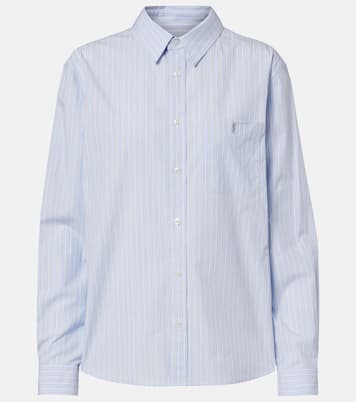 Striped cotton poplin shirt | Saint Laurent