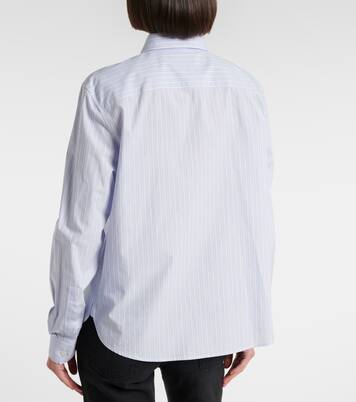 Striped cotton poplin shirt | Saint Laurent
