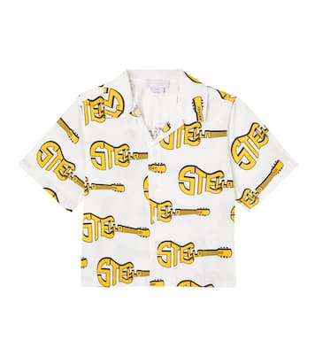 Chemise imprimée en coton à logo | Stella McCartney Kids
