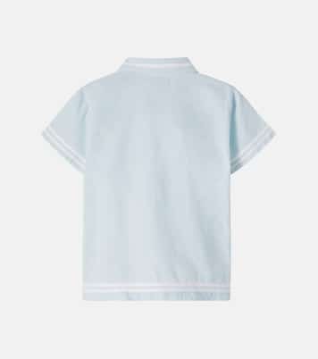 Malo cotton and linen bowling shirt | Bebe Organic