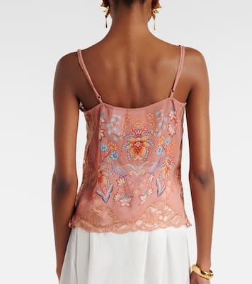 Bedrucktes Top mit Spitze | Farm Rio