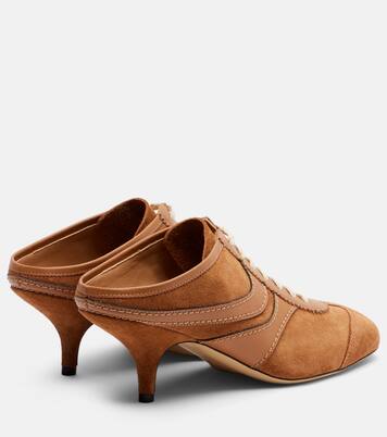 Mules 65 en daim et cuir | Dries Van Noten