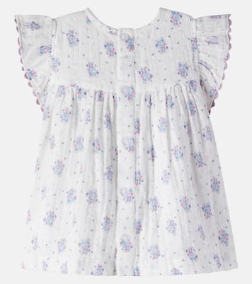 Baby Shanti floral cotton gauze dress | Louise Misha
