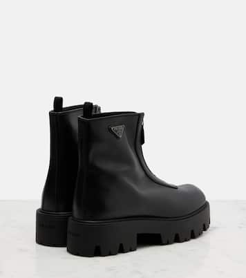Ankle Boots aus Leder | Prada