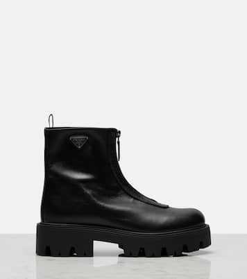 Ankle Boots aus Leder | Prada