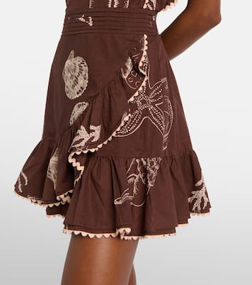 فستان قصير من القطن بكتف واحد Corinne | Poupette St Barth