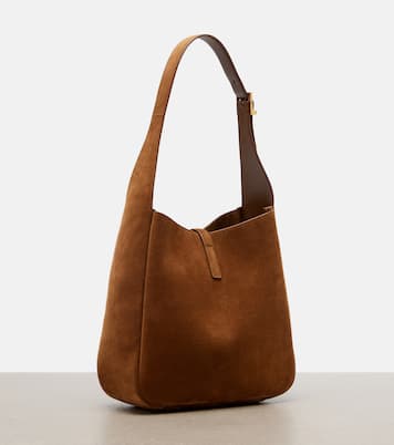 Schultertasche Le 5 à 7 Small aus Veloursleder | Saint Laurent