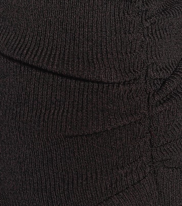 Mélange knit wrap top | Ganni
