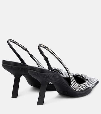Verzierte Slingback-Pumps aus Leder | Prada