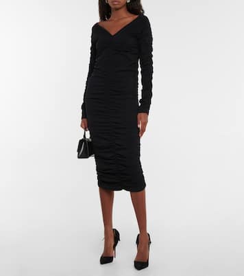 Ruched midi dress | Helmut Lang