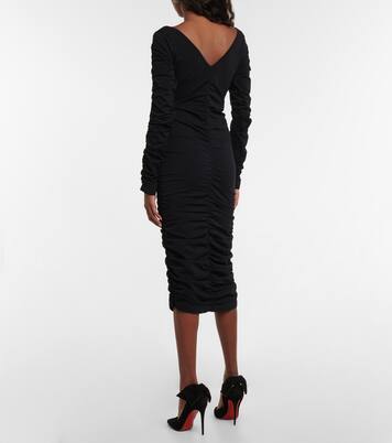 Ruched midi dress | Helmut Lang