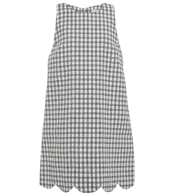 Scallop checked minidress | Lisa Marie Fernandez