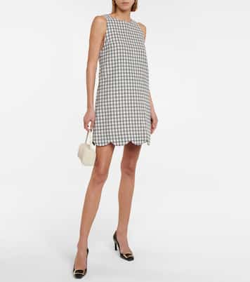 Scallop checked minidress | Lisa Marie Fernandez