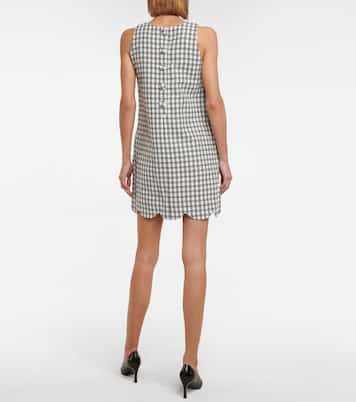 Scallop checked minidress | Lisa Marie Fernandez