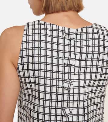 Scallop checked minidress | Lisa Marie Fernandez